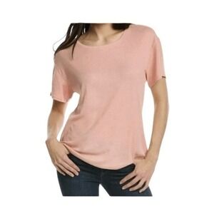 Sandrine Rose X Free People Classic Crewneck Tee Shirt Petal Pink Short Sleeve S